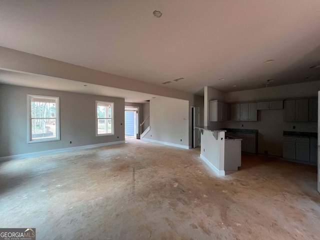 view of unfurnished living room