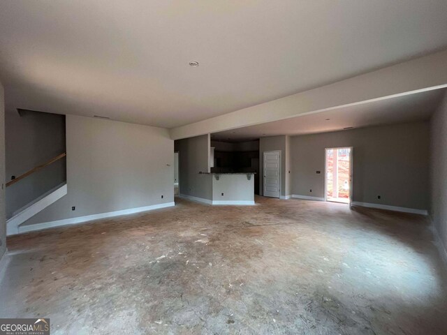 view of unfurnished living room