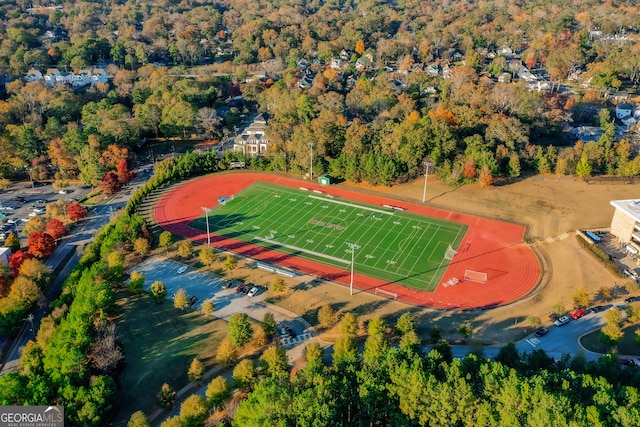 birds eye view of property