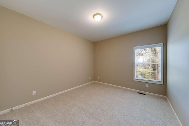 view of carpeted empty room