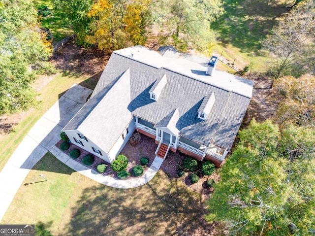 birds eye view of property