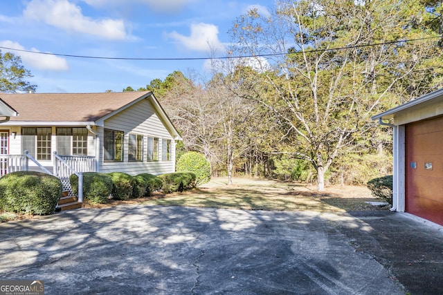 view of side of property