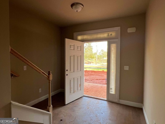 view of entrance foyer