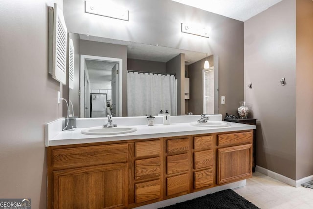 bathroom featuring vanity