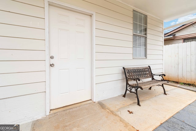 view of property entrance