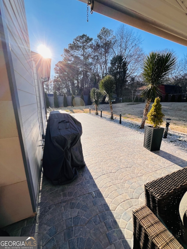 view of patio / terrace with grilling area