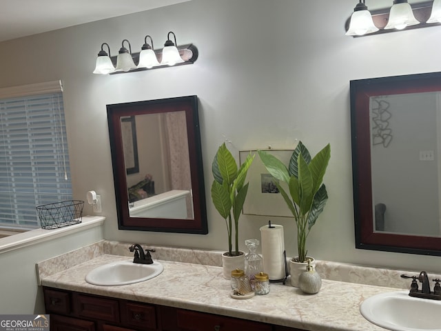 bathroom featuring vanity