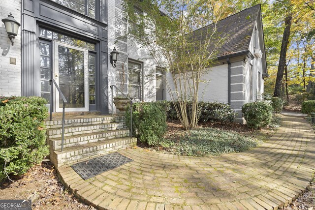 view of home's exterior with a garage