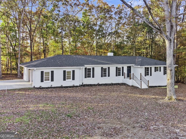 view of ranch-style house