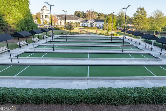 view of sport court