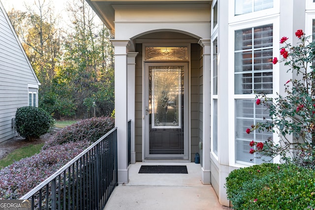 view of entrance to property