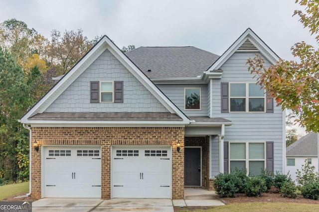 view of front of home featuring a garage