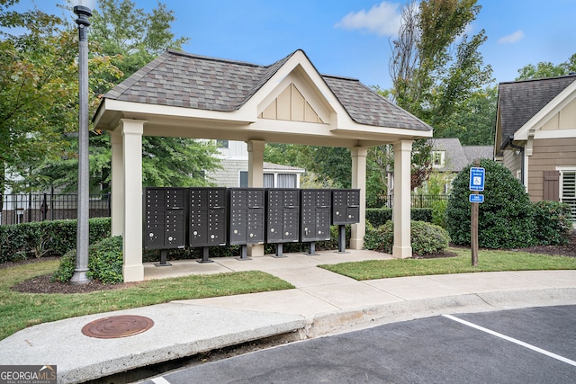 view of home's community with mail boxes