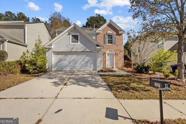 front facade featuring a garage