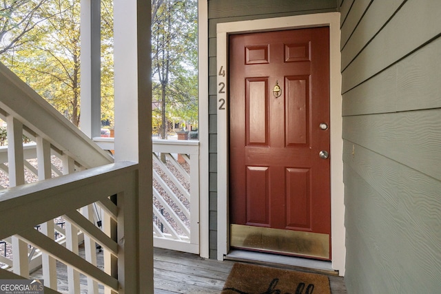 view of property entrance