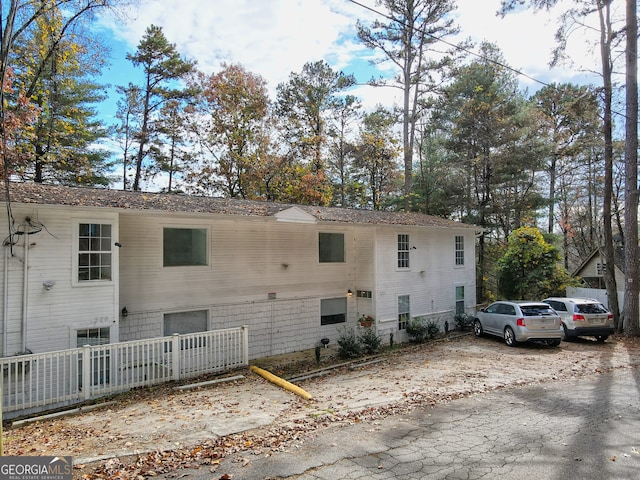 view of back of property