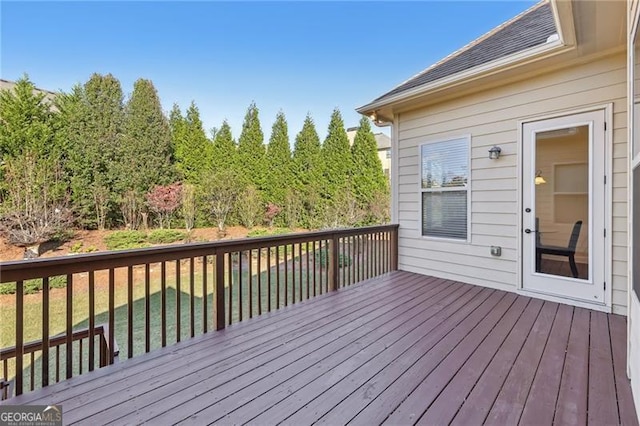 view of wooden terrace