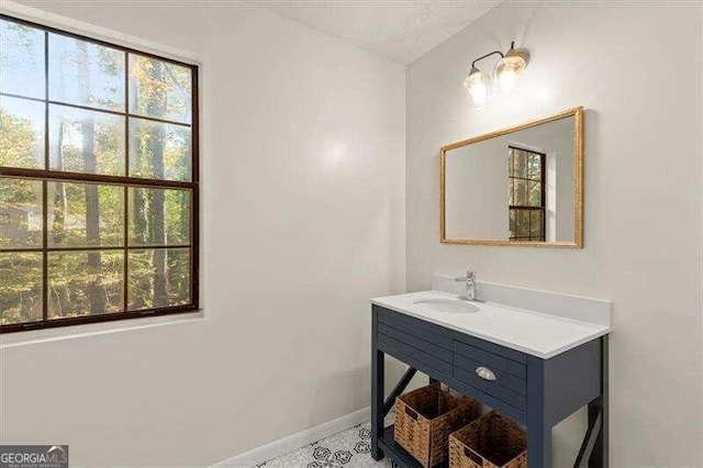 bathroom with vanity