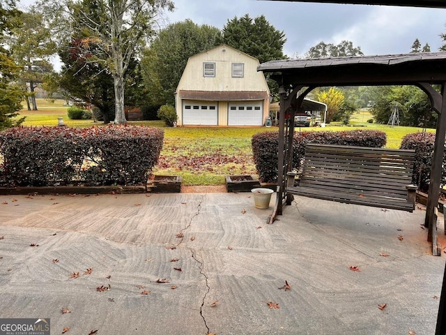 view of side of home with a patio