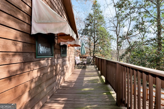 view of deck