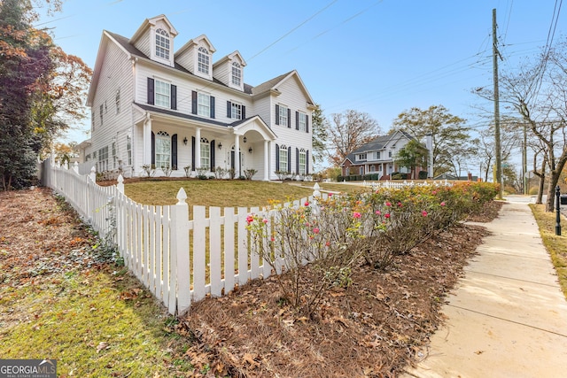 view of front of home with a porch