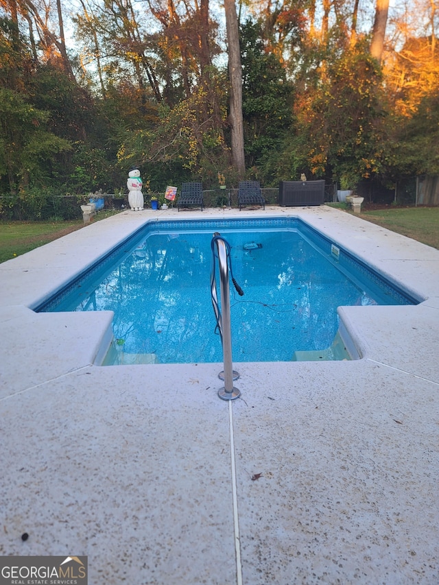 view of pool