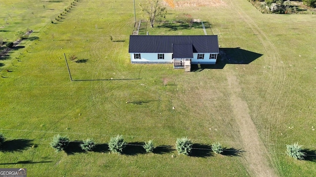 bird's eye view featuring a rural view