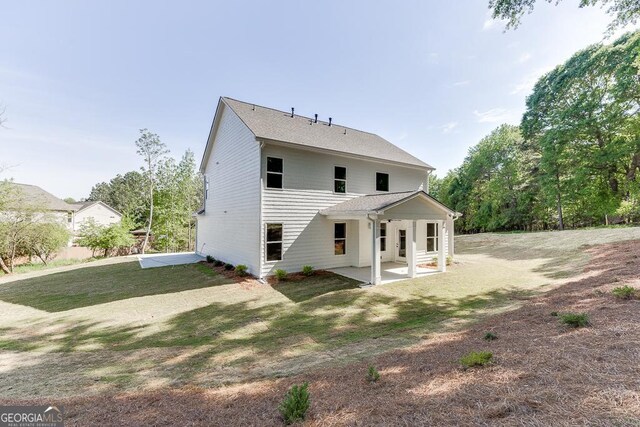 2198 Old Swimming Pool Rd, Jefferson, GA 30549 - rear view of property featuring a yard and a patio area
