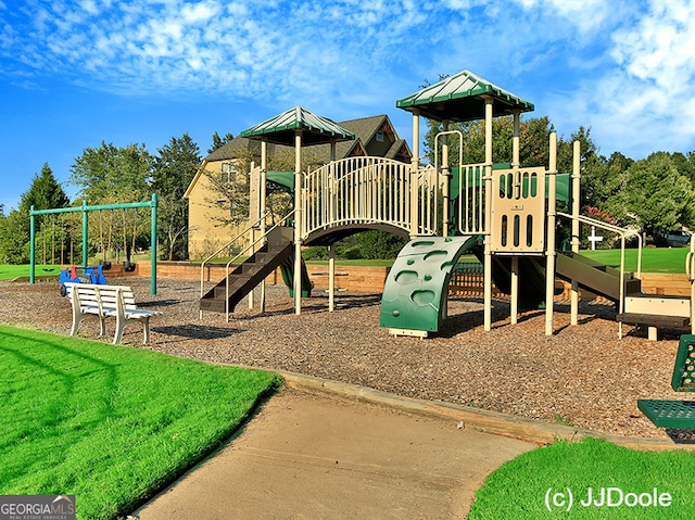 view of jungle gym