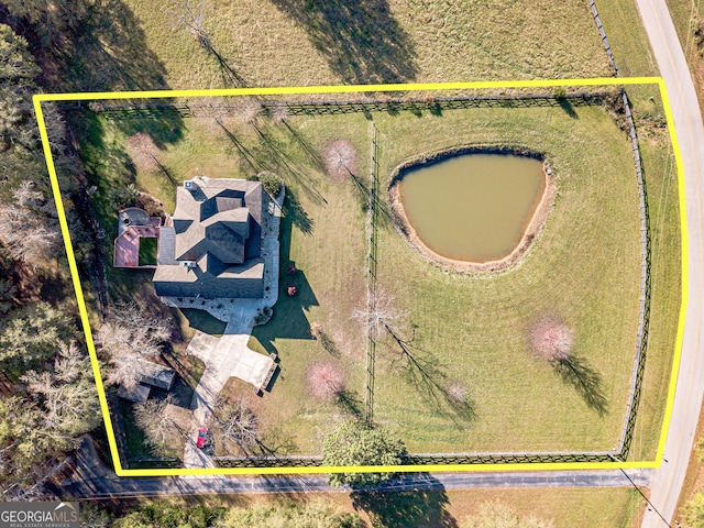 bird's eye view featuring a rural view