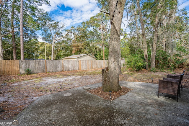 115 Lucian Cir, Savannah, GA 31406 - fenced backyard featuring a patio area