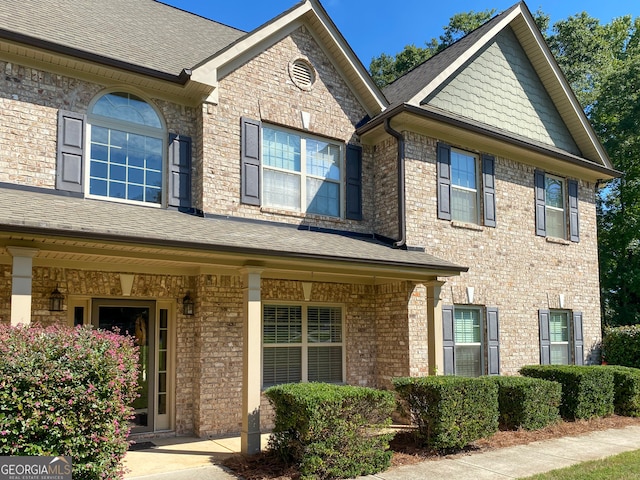 view of front of property with a porch