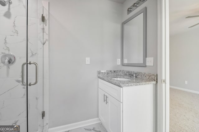 3102-B Brownstone Ln SE, Atlanta, GA 30354 - bathroom with vanity and walk in shower