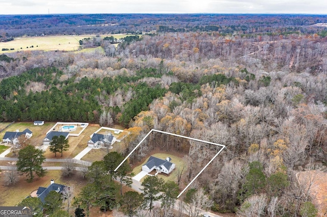 birds eye view of property