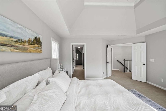 bedroom with carpet floors