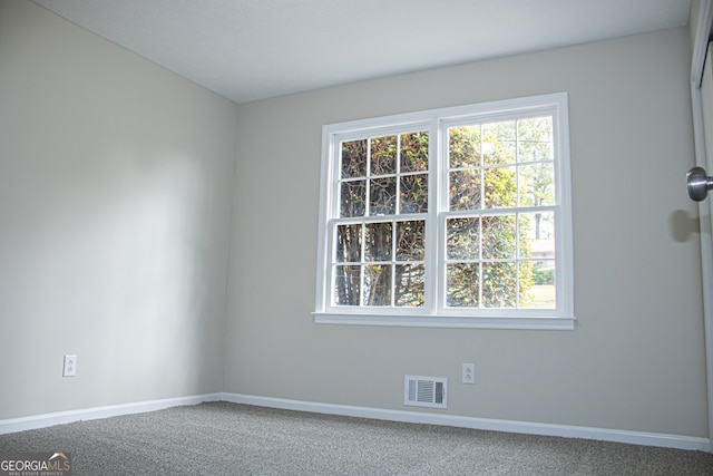 view of carpeted empty room