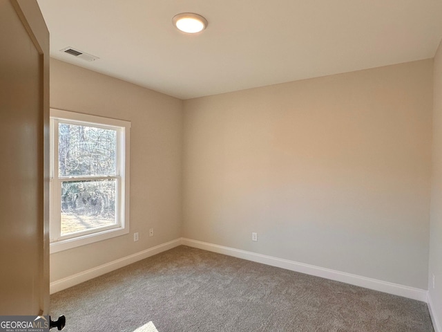 view of carpeted empty room