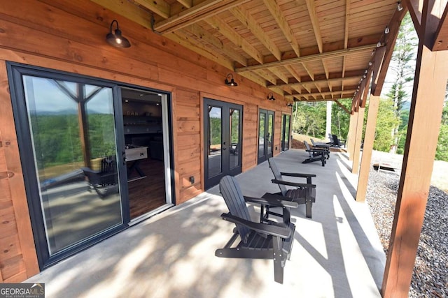 view of patio / terrace with french doors