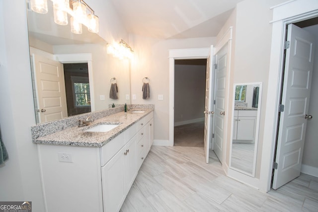 bathroom featuring vanity