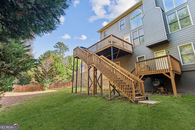 exterior space with a wooden deck