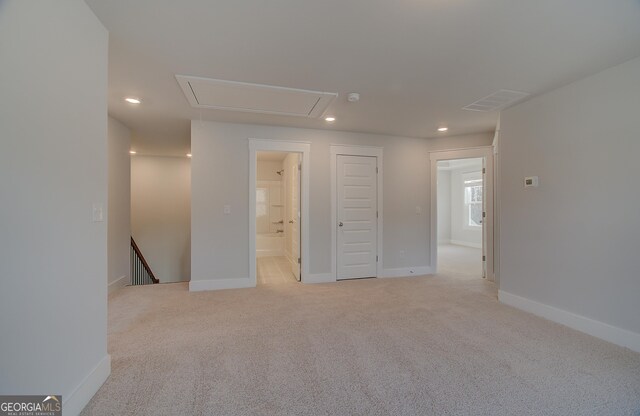 view of carpeted empty room