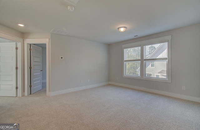 view of carpeted empty room