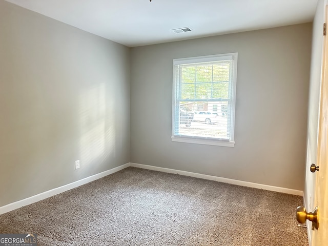 view of carpeted empty room