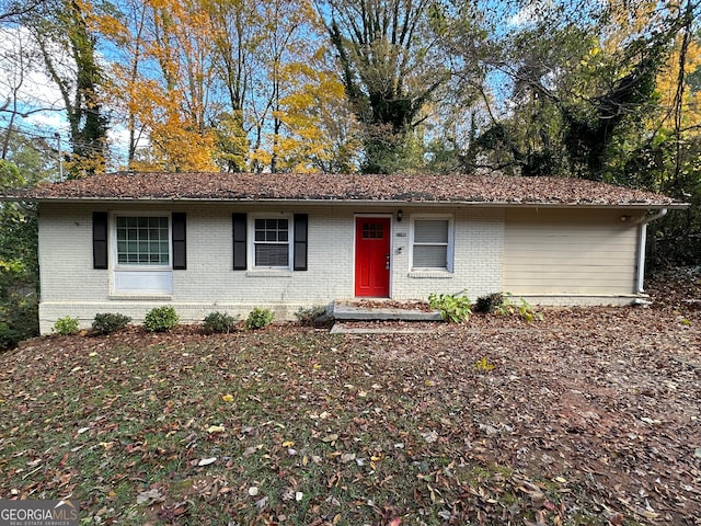 view of ranch-style home