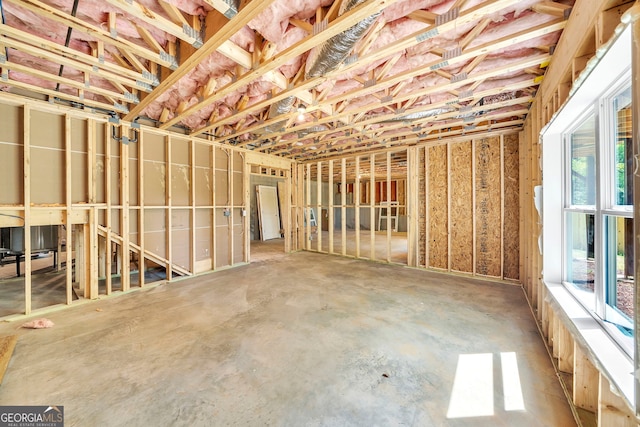 miscellaneous room with concrete floors