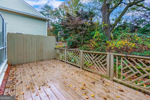 view of wooden terrace