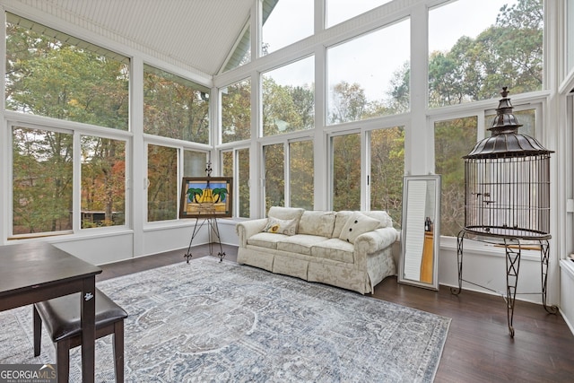 view of sunroom