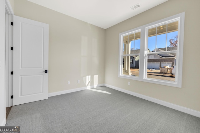 view of carpeted empty room