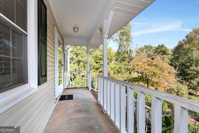 balcony with covered porch