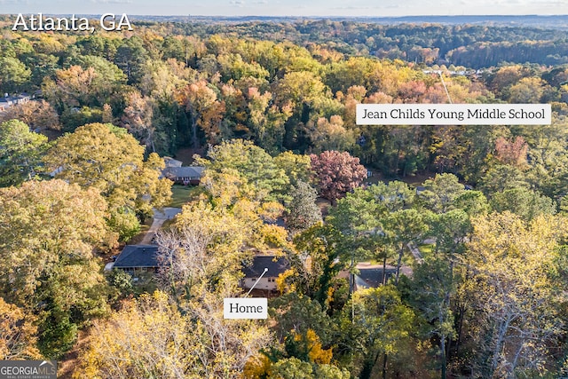 birds eye view of property